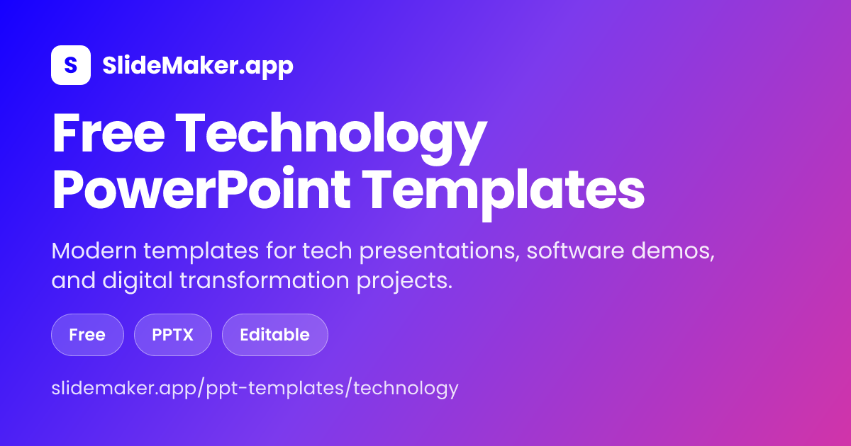 Free Technology PowerPoint Templates — Download Tech PPT Slides ...