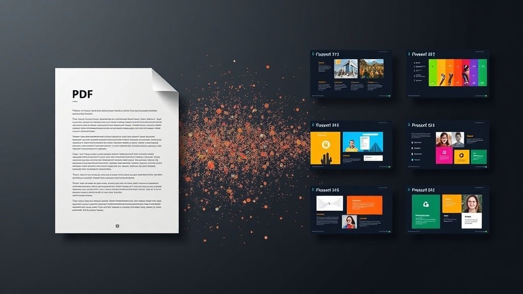 convert pdf to ai presentation Professional presentation slide design illustrating convert pdf to ai presentation