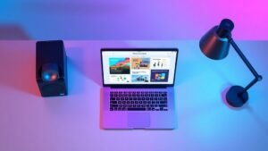 AI PowerPoint Maker professional workspace with presentation slides