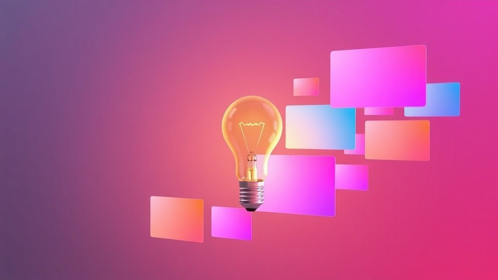AI converting ideas into visual presentation slides automatically